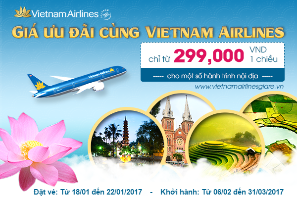 Book vé Vietnam Airlines: Thỏa thích bay không lo giá!