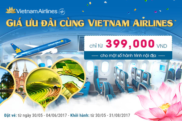 Cùng Vietnam Airlines bay nội địa thả ga, không lo về giá