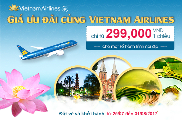 Bay đẳng cấp cùng Vietnam Airlines, vé chỉ từ 299.000đ