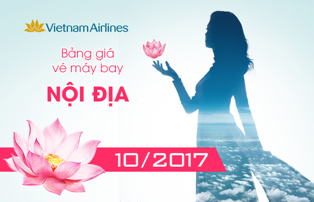 Giá vé máy bay Vietnam Airlines nội địa tháng 10/2017