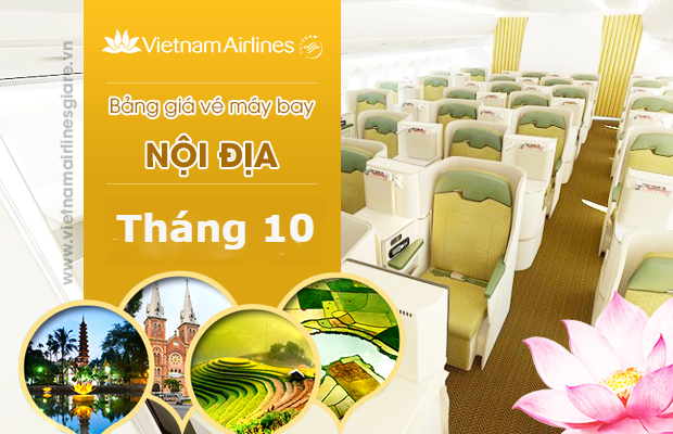 giá vé máy bay Vietnam Airlines tháng 10 giá rẻ