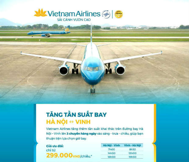 Về thăm quê Bác với ưu đãi Vietnam Airlines chỉ từ 299,000 VNĐ