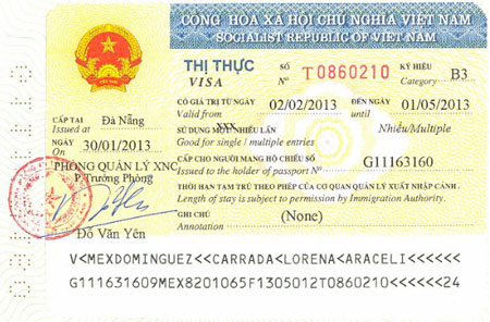 Các loại visa Việt Nam cho người nước ngoài