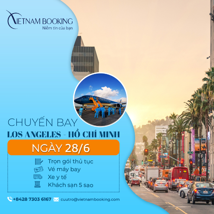Chuyến bay charter từ Los Angeles về Việt Nam