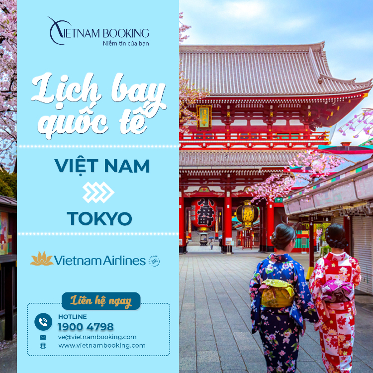 vé máy bay từ Việt Nam đi Tokyo