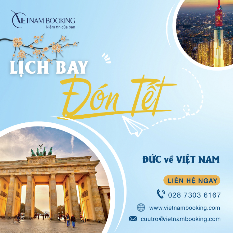 vé máy bay từ Đức về Việt Nam