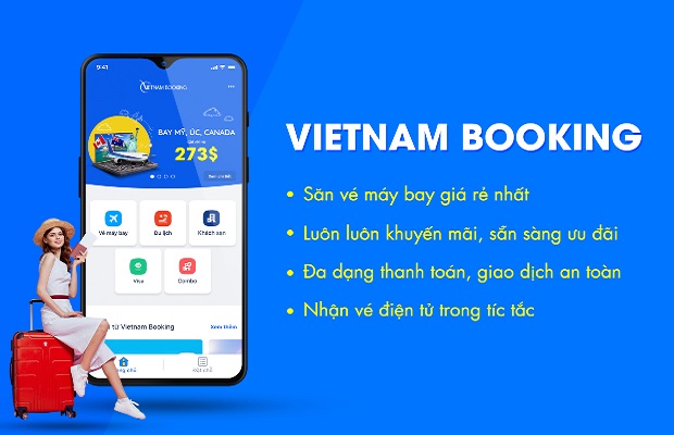 địa chỉ đặt vé máy bay trực tuyến được yêu thích hàng đầu: Vietnam Booking