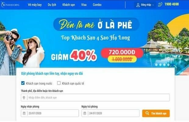 Web đặt khách sạn Vietnam Booking