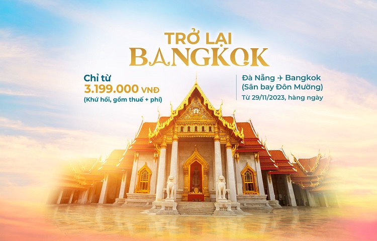 vé máy bay Đà Nẵng đi Bangkok Vietnam Airlines